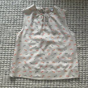 Steven Alan open back silk blouse